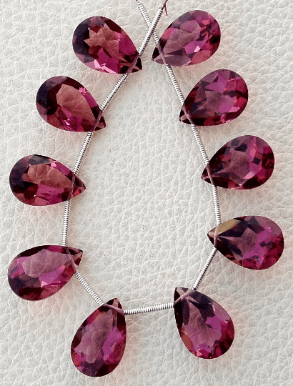 KUNZITE quartz Cut Pear Briolettes,15x10mm Long,SUPERB-FINEST-aaa Quality,very Low Price