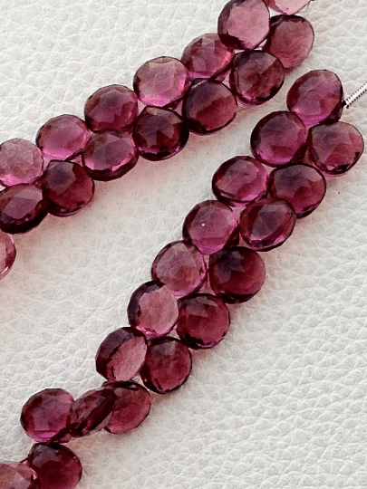 Full 8 Inch Long Strand, Kunzite Quartz Faceted Heart Shape Briolettes,8mm size,Superb Item at Low Price