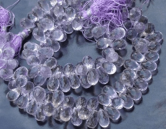 Wholesale Price Offer, AAA Quality PINK AMETHYST Micro Faceted Drops Shaped Briolettes, 20 Pieces, aprx. 11-12mm Long Size