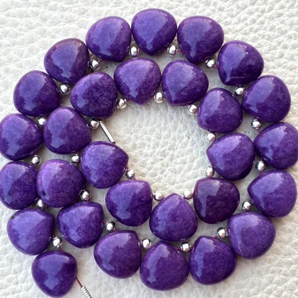 3 Matched Pair, NATURAL CHAROLITE Smooth Heart Shape Briolettes, 10x10mm size.Superb Item at Low Price