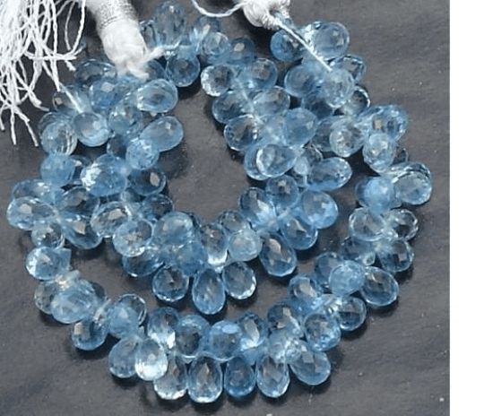 40 Pcs of Extremely Beautiful Cornflower Blue Quartz, 6-7mm Long, Great Item at Low price,Great Price