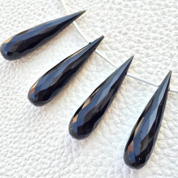 Brand New,2 Matched Pairs,Natural Black Spinal, 20mm Long Drops,Finest Item
