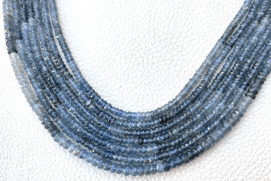 Latest Arrival, Natural SHADED MOSS AQUAMARINE Micro Faceted Rondelles,Full 13 inch Strand Of Manufacturer Price Rondells,Machine Cut