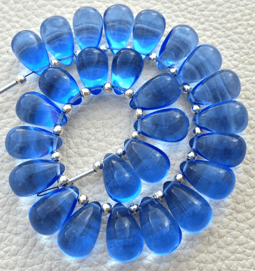 Brand New, 5 Matched Pairs, 12x8mm Long aprx.,TANZANITE BLUE Quartz Smooth Drops Briolettes,Amazing Item at Low Price